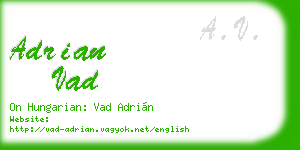 adrian vad business card