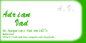 adrian vad business card